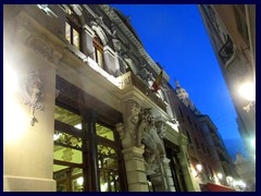 Murcia by night 06 - Casino, Calle Traperia. Built in 1892, restored in 2007.